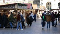Vista de parte del mercado navide&ntilde;o