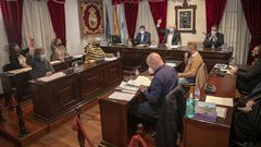 Pleno de A Pobra en el que se aprobaron las dedicaciones exclusivas