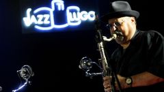 Actuaci�n en el Festival de Jazz de Lugo, en el 2010, del saxofonista Joe Lovano