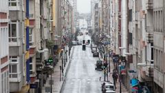 La Avenida da Coru�a vac�a