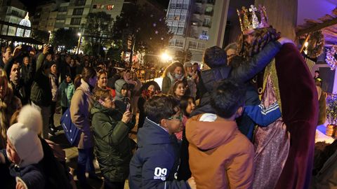Cabalgata de Reyes Magos en Ribeira.