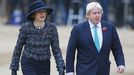 La dimitida Theresa May y el exministro de Exteriores britnico Boris Johnson, en una foto de archivo