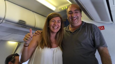 Elena y Carlos en su viaje a Hungra