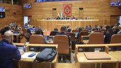 Imagen del Parlamento de Galicia en un pleno, a principios del mes de diciembre.