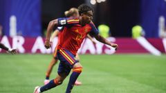 Lamine Yamal, durante el partido de Espa�a contra Cabo Verde.
