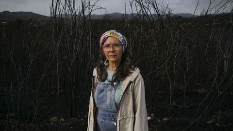 Sabela Gondulfes organiza un acto por los incendios forestales en la comarca de Monterrei
