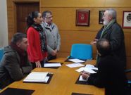 Representantes municipales y organizadores del evento.