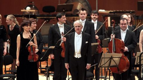 Cristobal Halffter, en un concierto en Santiago en el a�o 2010
