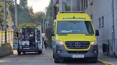 Imagen de archivo de ambulancias del 061 en Montecelo