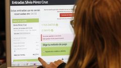 Detalle de una web empleada para la reventa de entradas.