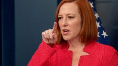 La portavoz  de la Casa Blanca, Jen Psaki, durante su comparecencia de este viernes