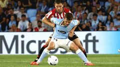 Aleix Febas retorn� al once del Celta tras no haber jugado el jueves ante el Osasuna.