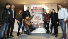 Representantes de la organizaci�n, las orquestas y Semana Verde presentaron ayer el festival. 