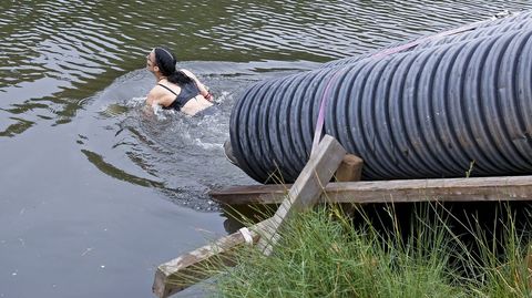 Pruebas de la Gladiator Race en la isla de las esculturas de Pontevedra