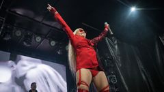 Leticia Sabater, en una reciente actuaci�n en Galicia