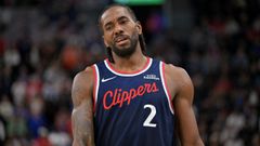 Kawhi Leonard en un partido con los Clippers