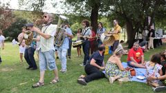 Romería en el parque de Freixeiro de Jazz de Ría