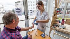 Una campa�a de salud anterior en Carballo.