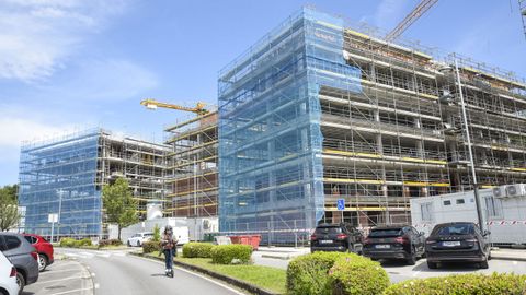 Construccin de vivienda pblica en Valdecorvos, en Pontevedra
