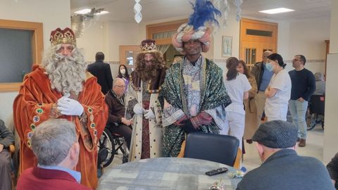 Los Reyes Magos en la residencia Betania, de Viveiro