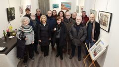 Los artistas que participan en la primera muestra colectiva del 2026 organizada por ARGA en su local de la calle Costa Rica