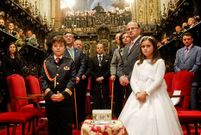 El alcalde de Tui y oferente, Mois�s Rodr�guez P�rez, ayer en la catedral de Lugo.