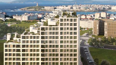 Primera promoci�n de San Pedro de Visma. Residencial Caleida, de Metrovacesa