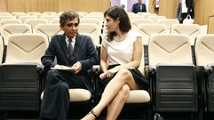 Adolfo Dom�nguez y su hija Valeria