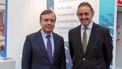 Francisco Botas, consejero delegado de Abanca, y Jacobo Gonzlez- Robatto, presidente de Nueva Pescanova