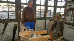 Luis das Penelas, en su casa de Parada dos Montes, en una foto del 2009