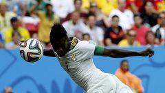 Asamoah Gyan, durante el pasado Mundial