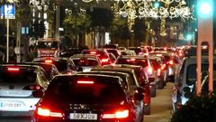 Imagen de archivo de los problemas de trfico de comienzos del mes de diciembre en Vigo