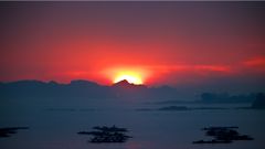 Puesta de sol en Moa�a el pasado 19 de noviembre