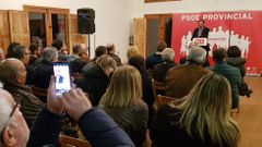El acto de presentaci�n de la candidatura se celebr� en el centro social de Rosende