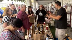 El puesto de Barbudos en la Feira de Produtos Tradicionais de O Barco de Valdeorras.