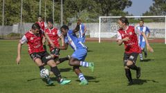 Imagen de archivo del derbi entre el Noia y el Puebla