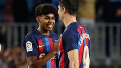 Yamine Lamal.Yamine Lamal con el Barcelona