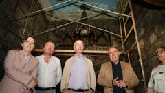 El regidor, Gonzalo Dur�n, y varios concelleiros, visitaron el templo este martes