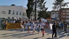 Imagen de una de las �ltimas protestas de la comunidad educativa del centro