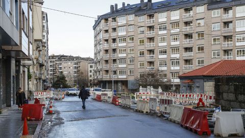 Obras en la avenida de Portugal.