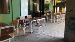 En la plaza del Balneario se encuentran varias instalaciones que mantienen sus permisos en regla