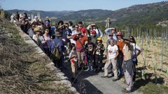 A asociación organizou unha andaina este domingo.