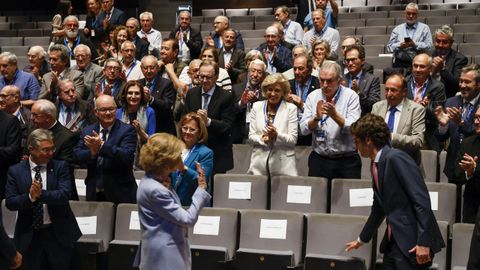 La reina Sofía preside el acto de clausura del Congreso de los Bancos de Alimentos.