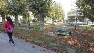 El palco de la m�sica, al fondo a la derecha, en una fotograf�a de archivo