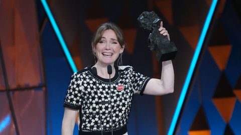 La actriz Nagore Aramburu interviene tras ganar el premio a mejor actriz de reparto por la pel�cula �Los domingos�
