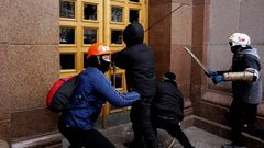 La oposici�n ucraniana protesta en Kiev
