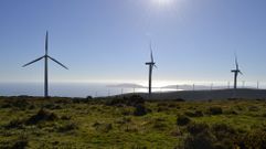 Un parque e�lico de Dumbr�a, en foto de archivo 