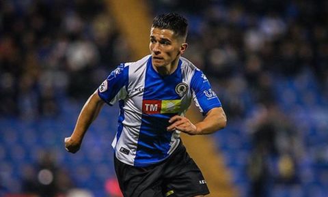 Juanjo Nieto en uno de sus partidos con el H�rcules