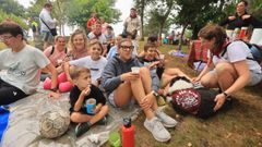 Romeros en la cima del monte San Roque, de Viveiro, el 16 de agosto del 2025