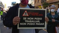 Cartel que portaba este s�bado uno de los participantes en la concentraci�n celebrada en Foz